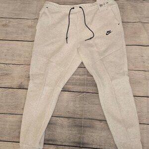 Nike Tech Fleece Joggers Pants HV0959-051 Birch Heather Black Men’s XXL New